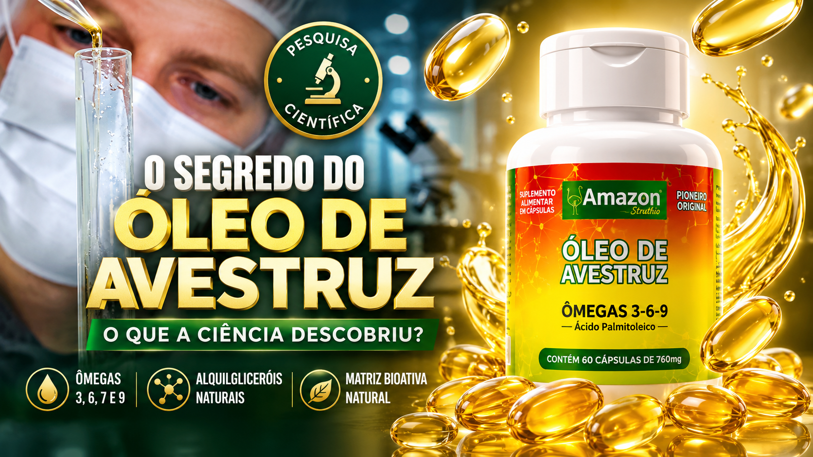 O segredo do Óleo de Avestruz — o que a ciência descobriu